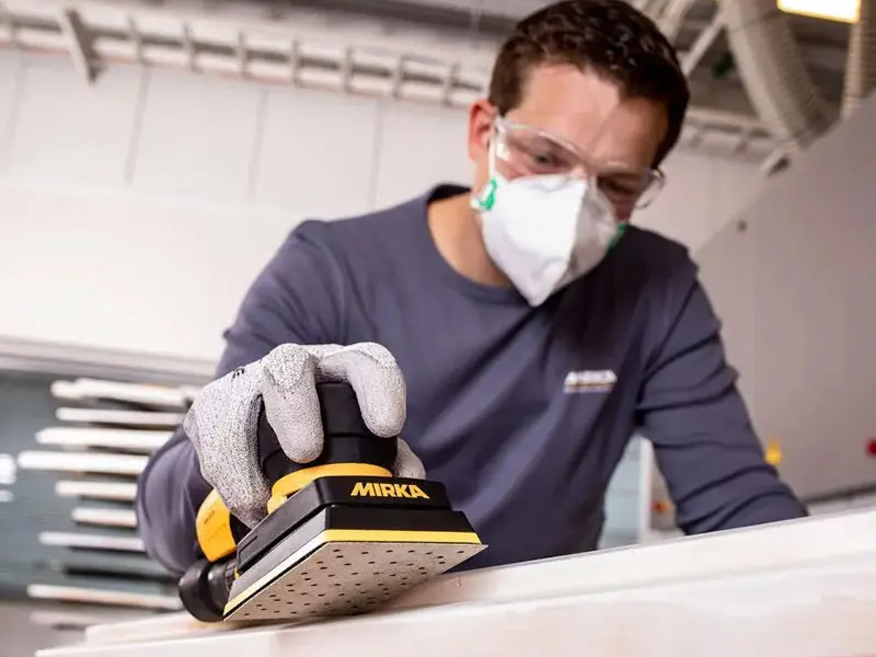 Mirka DEOS 353CV sanding table surface woodworking