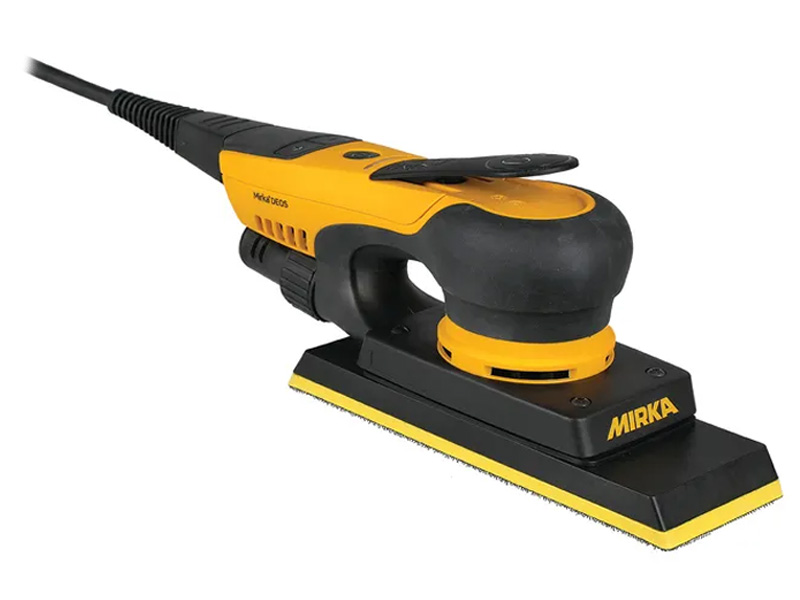 Mirka DEOS 383CV sander 70x198mm 3mm orbit front view