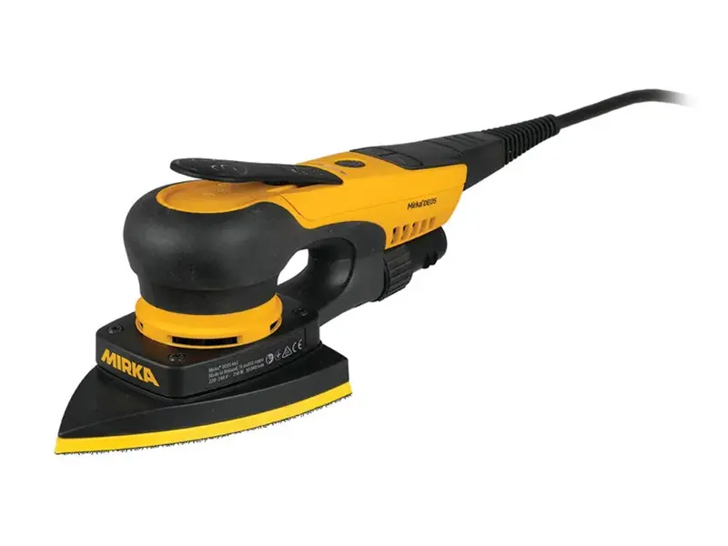 Mirka DEOS Delta 663CV electric delta sander side angle