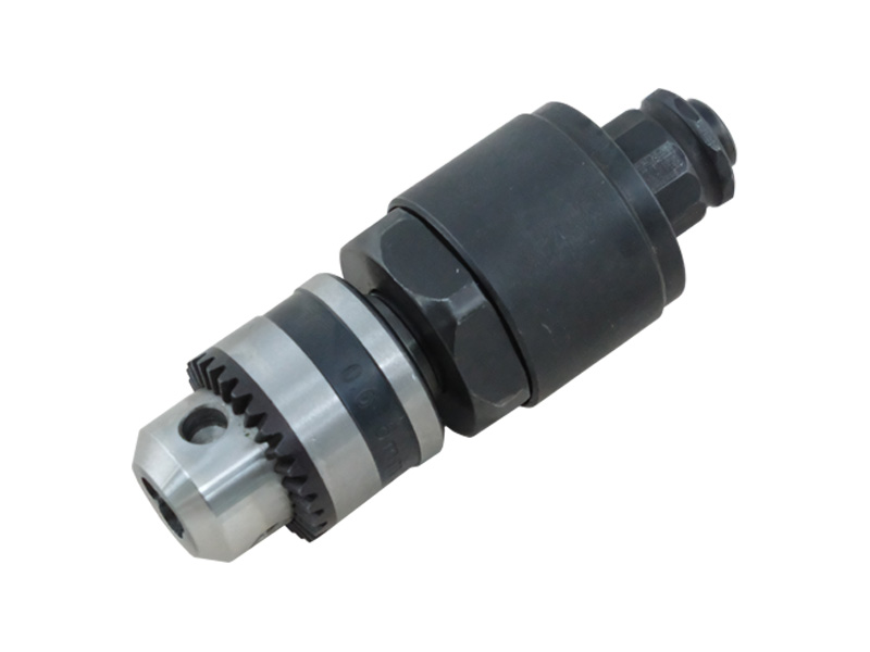 Hsutech keyed chuck air drill head front view attachment