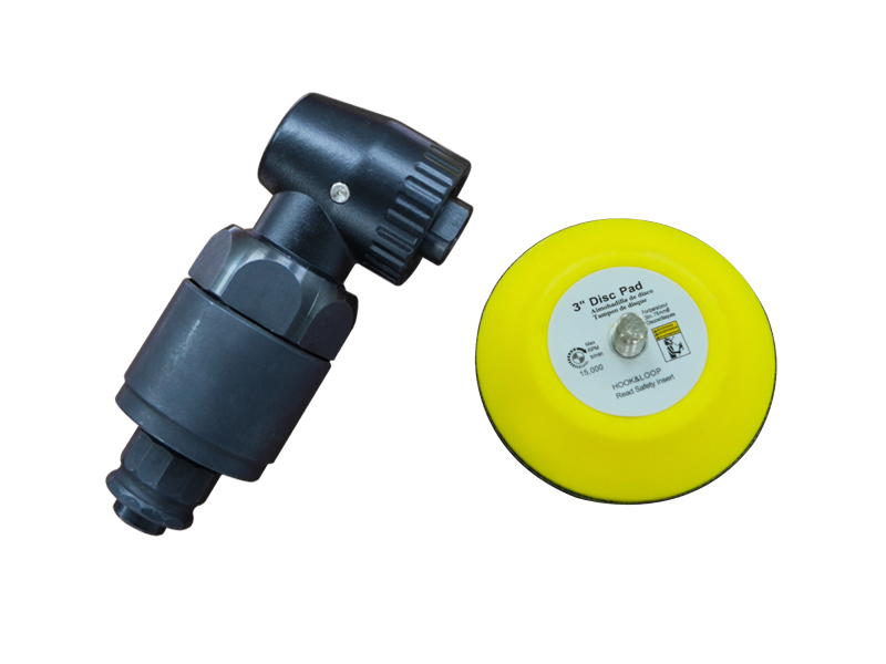 Hsutech angle polisher head front view attachment